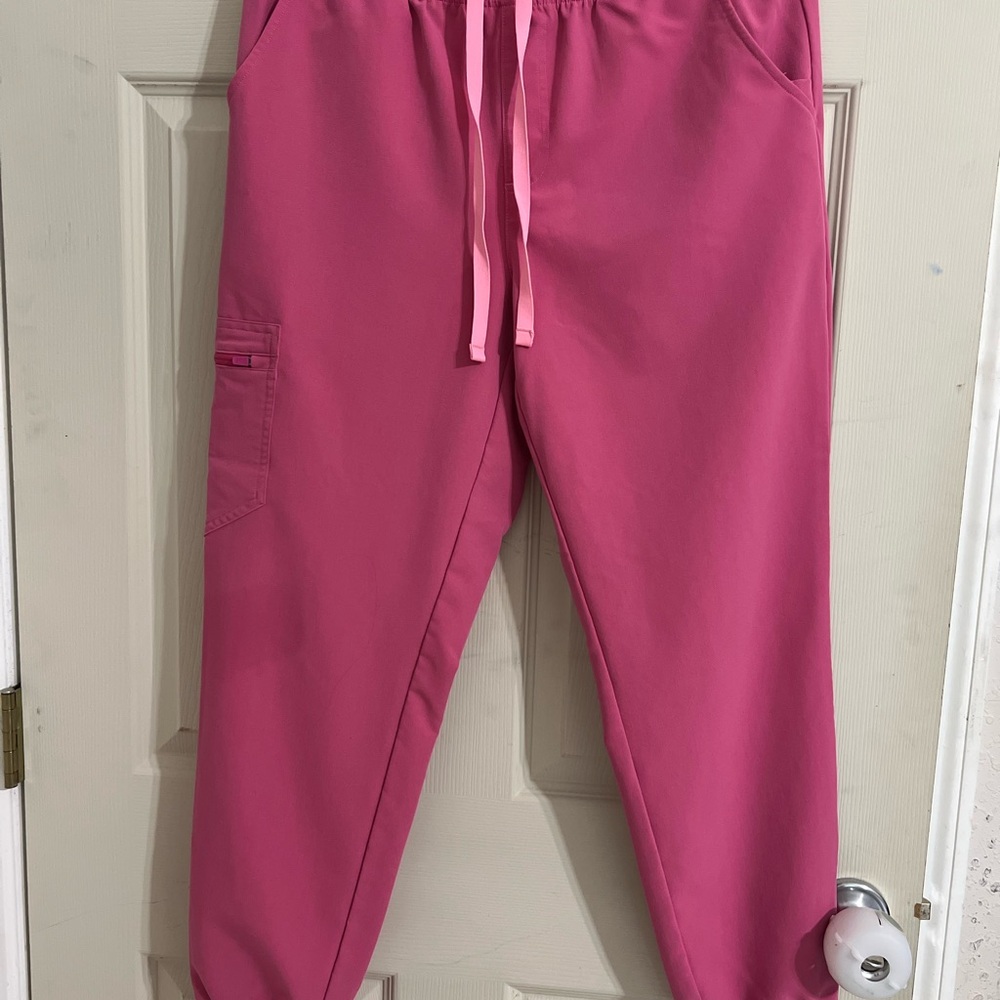 FIGS Limited Edition F*cking Pink Zamora Jogger Scrub Pants